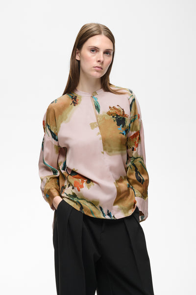 In Wear Meadow Blouse, Multi Painted Flower