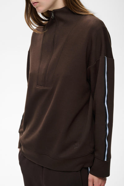 In Wear Aggie Vincent Sweatshirt, Chocolate Brown