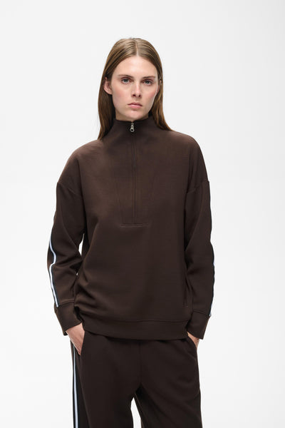 In Wear Aggie Vincent Sweatshirt, Chocolate Brown