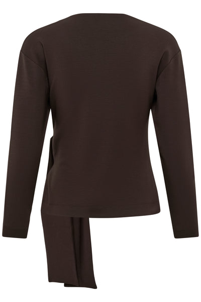 In Wear Aggie Knot Top, Chocolate
