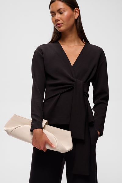 In Wear Aggie Knot Top, Black