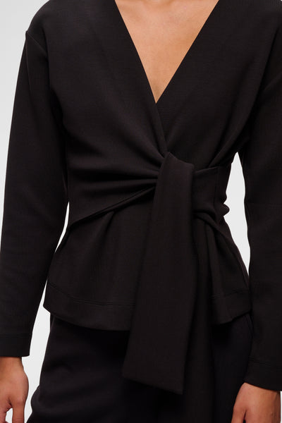 In Wear Aggie Knot Top, Black