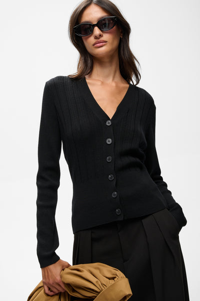 In Wear Trishe Wool Cardigan, Black
