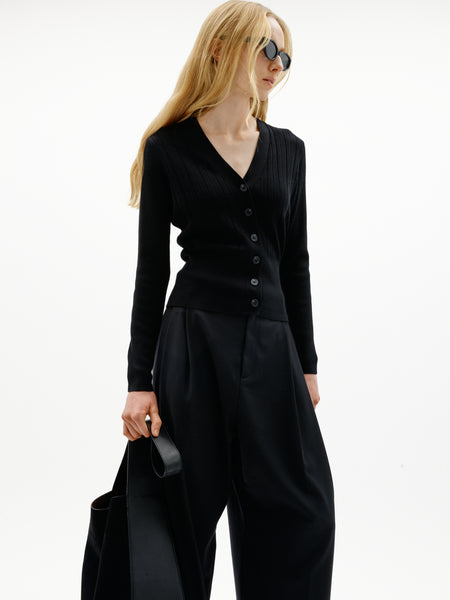 In Wear Trishe Wool Cardigan, Black