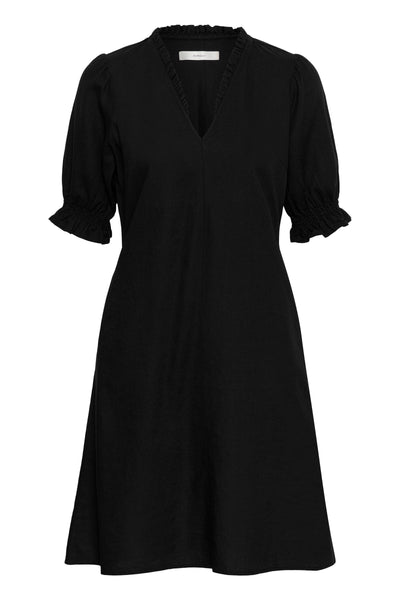 In Wear Edith Rigitta Linen Dress, Black