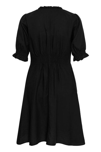 In Wear Edith Rigitta Linen Dress, Black