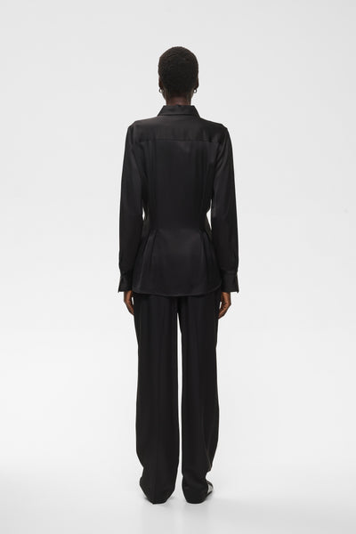 InWear Yuma Satin Trousers, Black