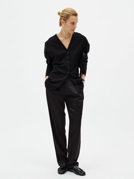 InWear Yuma Satin Trousers, Black