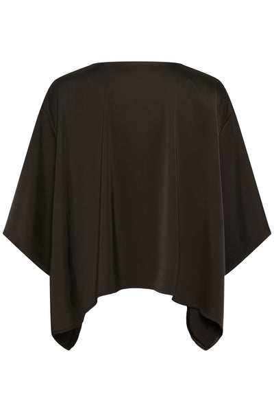 InWear Zilky Satin Top, Chocolate Brown