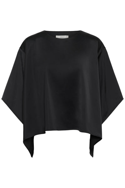 InWear Zilky Satin Top, Black