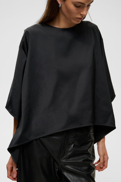 InWear Zilky Satin Top, Black