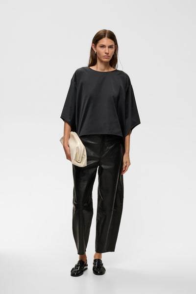 InWear Zilky Satin Top, Black