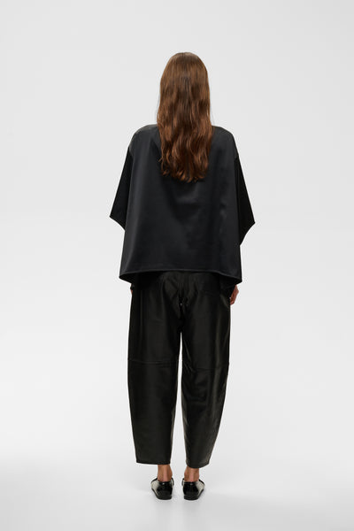 InWear Zilky Satin Top, Black