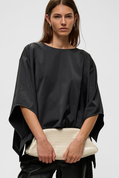 InWear Zilky Satin Top, Black