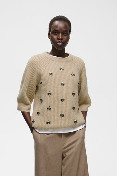 InWear Priska Sequin Knit, Cuban Sand