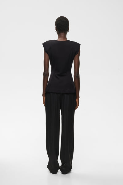 InWear Baya Vincent Top, Black Flower Sequins
