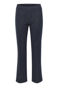 Part Two Pontas Trouser, Dark Navy Pinstripe