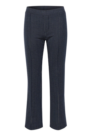 Part Two Pontas Trouser, Dark Navy Pinstripe