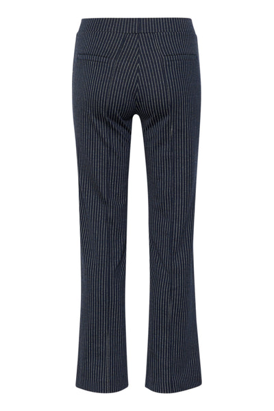 Part Two Pontas Trouser, Dark Navy Pinstripe