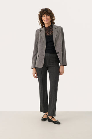 Part Two Pontas Dark Grey  Pinstripe, Trousers