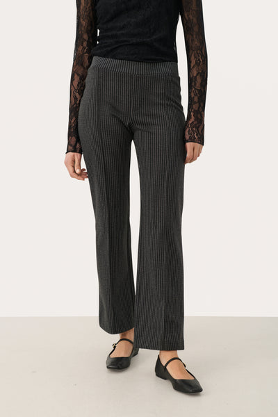 Part Two Pontas Dark Grey  Pinstripe, Trousers