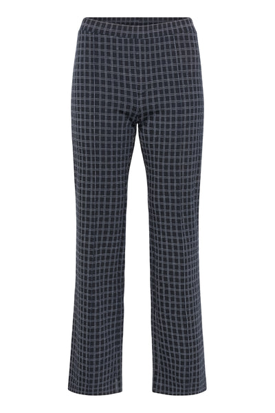 Part Two Pontas Trouser, Mini Dark Navy Check