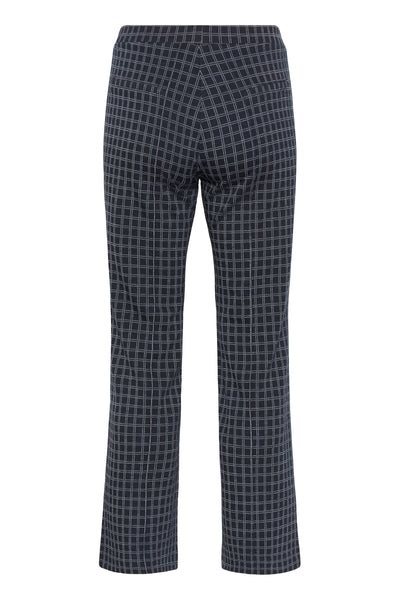 Part Two Pontas Trouser, Mini Dark Navy Check