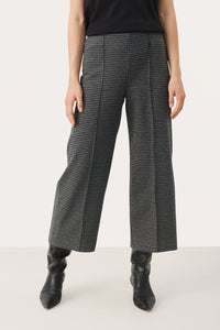 Part Two Ilisan Trousers, Black and Grey Check