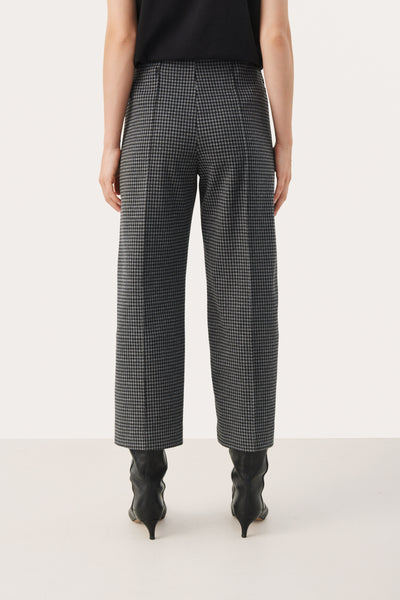 Part Two Ilisan Trousers, Black and Grey Check