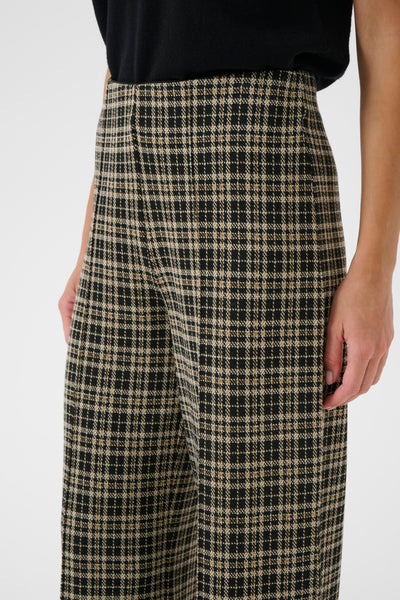 Part Two Ilisan Check Trousers, Dark Navy