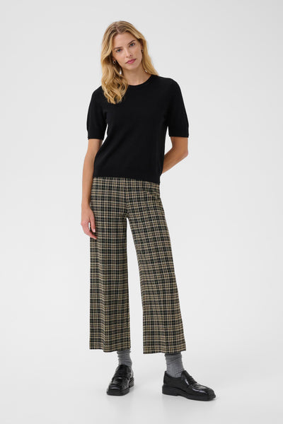 Part Two Ilisan Check Trousers, Dark Navy
