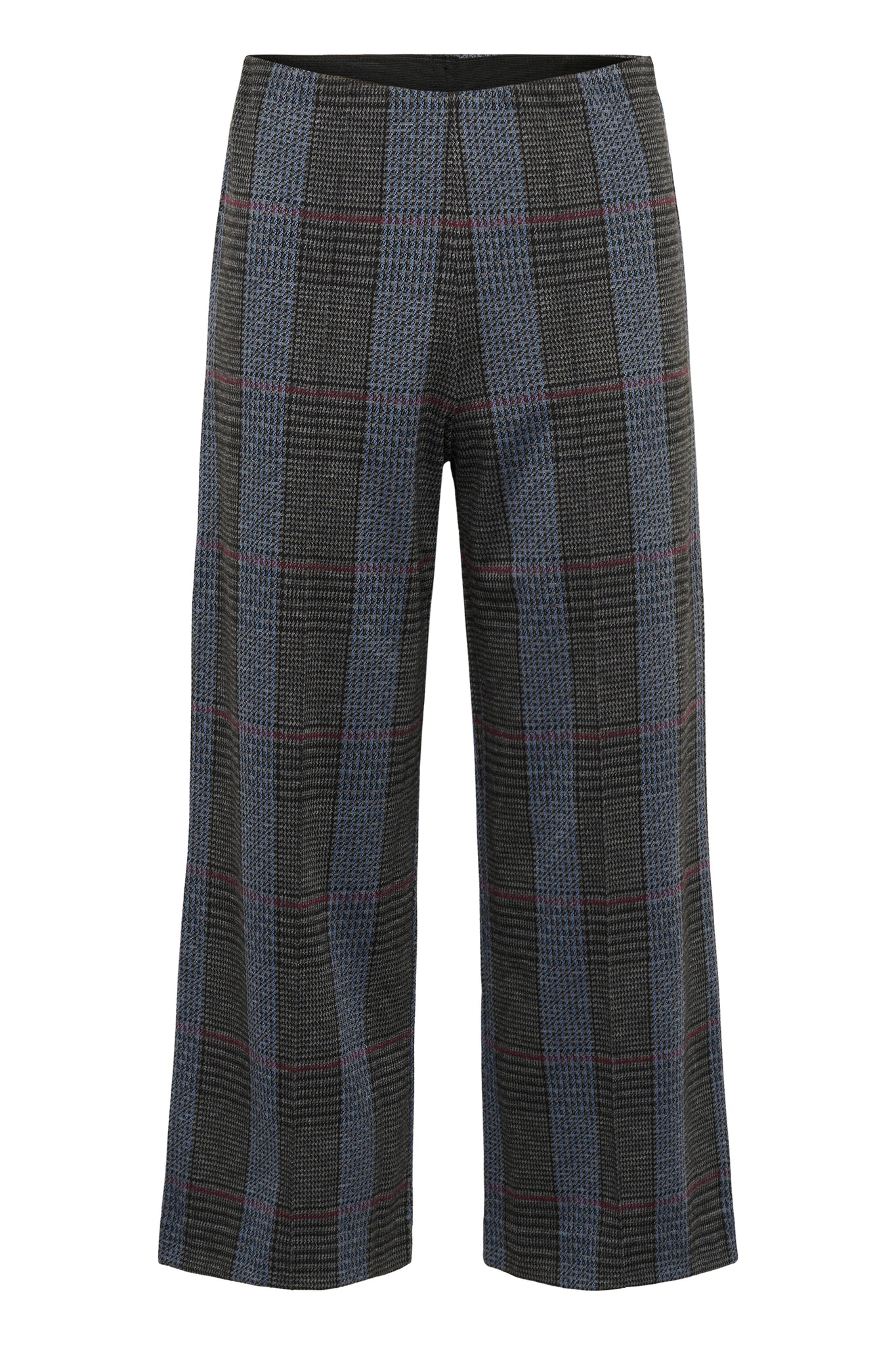 Part Two Ilisan Check Trousers, Large Grey Check