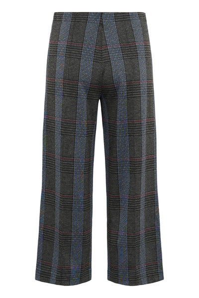 Part Two Ilisan Check Trousers, Large Grey Check