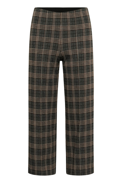 Part Two Ilisan Jersey Trouser, Grey Big Check Tartan