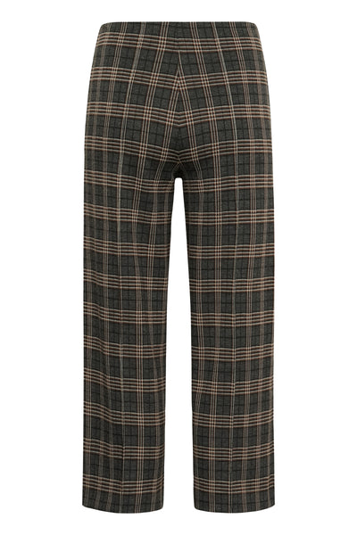 Part Two Ilisan Jersey Trouser, Grey Big Check Tartan