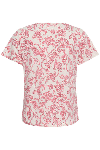 Part Two Gesinas T-Shirt, Peach Blossom Paisley