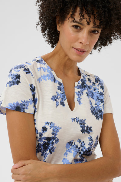 Part Two Gesinas T-Shirt, Blue Shadow Flower