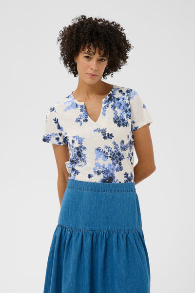 Part Two Gesinas T-Shirt, Blue Shadow Flower