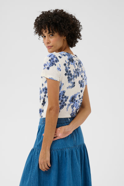 Part Two Gesinas T-Shirt, Blue Shadow Flower