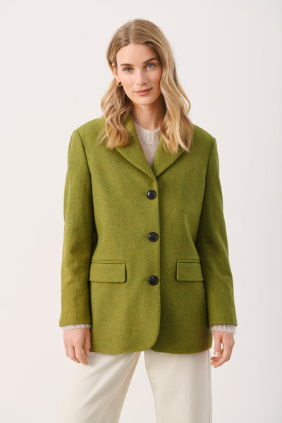 Part Two Ceyla Blazer, Moss Green