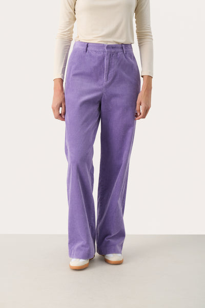 Part two Clarisse Corduroy Jeans, Chalk Violet