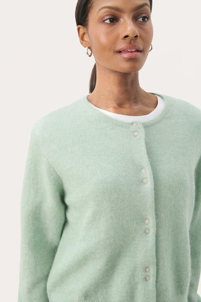 Part Two Ninell Cardigan, Cameo Green