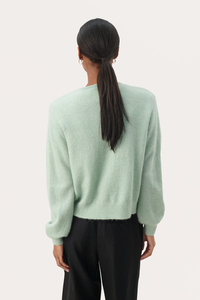 Part Two Ninell Cardigan, Cameo Green