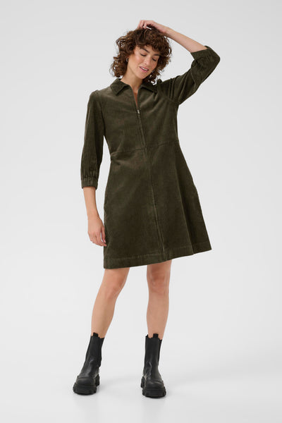 Part Two Eyvors Corduroy Dress, Tarmac