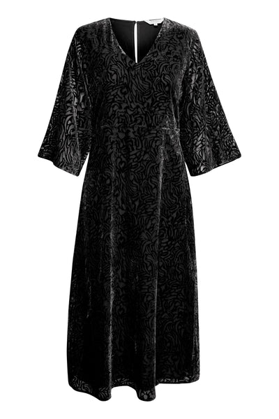 Part Two Debra Dress, Black Burn Out