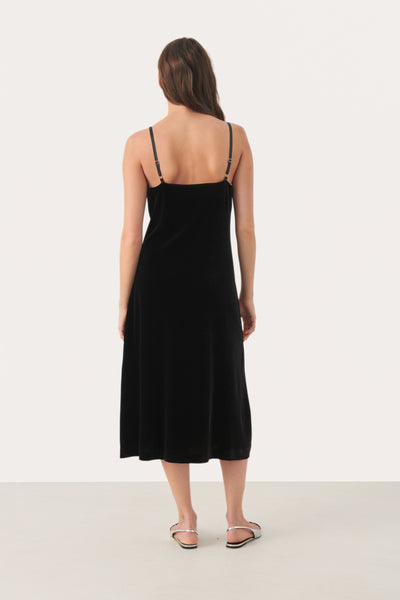 Part Two Divan Velvet Dress, Chocolate