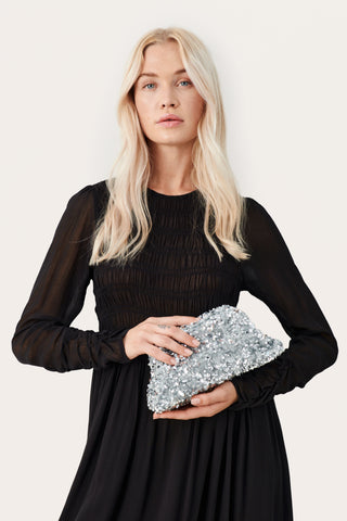 Part Two Dalina Sequin Bag, Silver