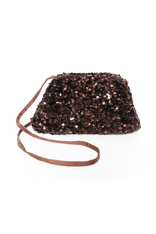 Part Two Dalina Sequin Bag, Chocolate