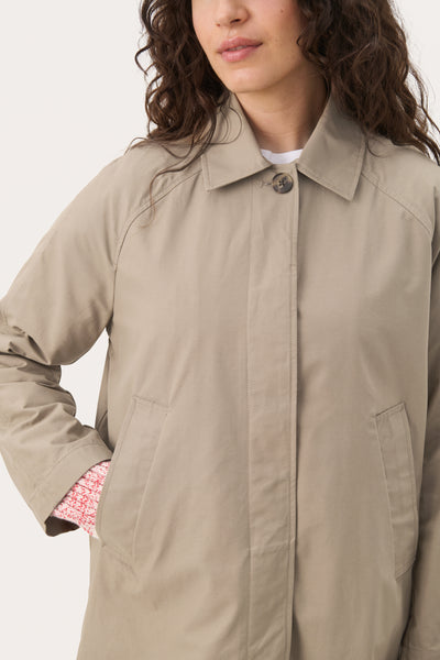 Part Two Ettie Car Coat, Desert Taupe