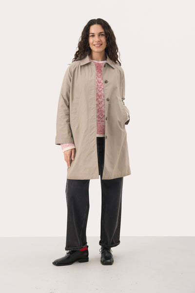 Part Two Ettie Car Coat, Desert Taupe